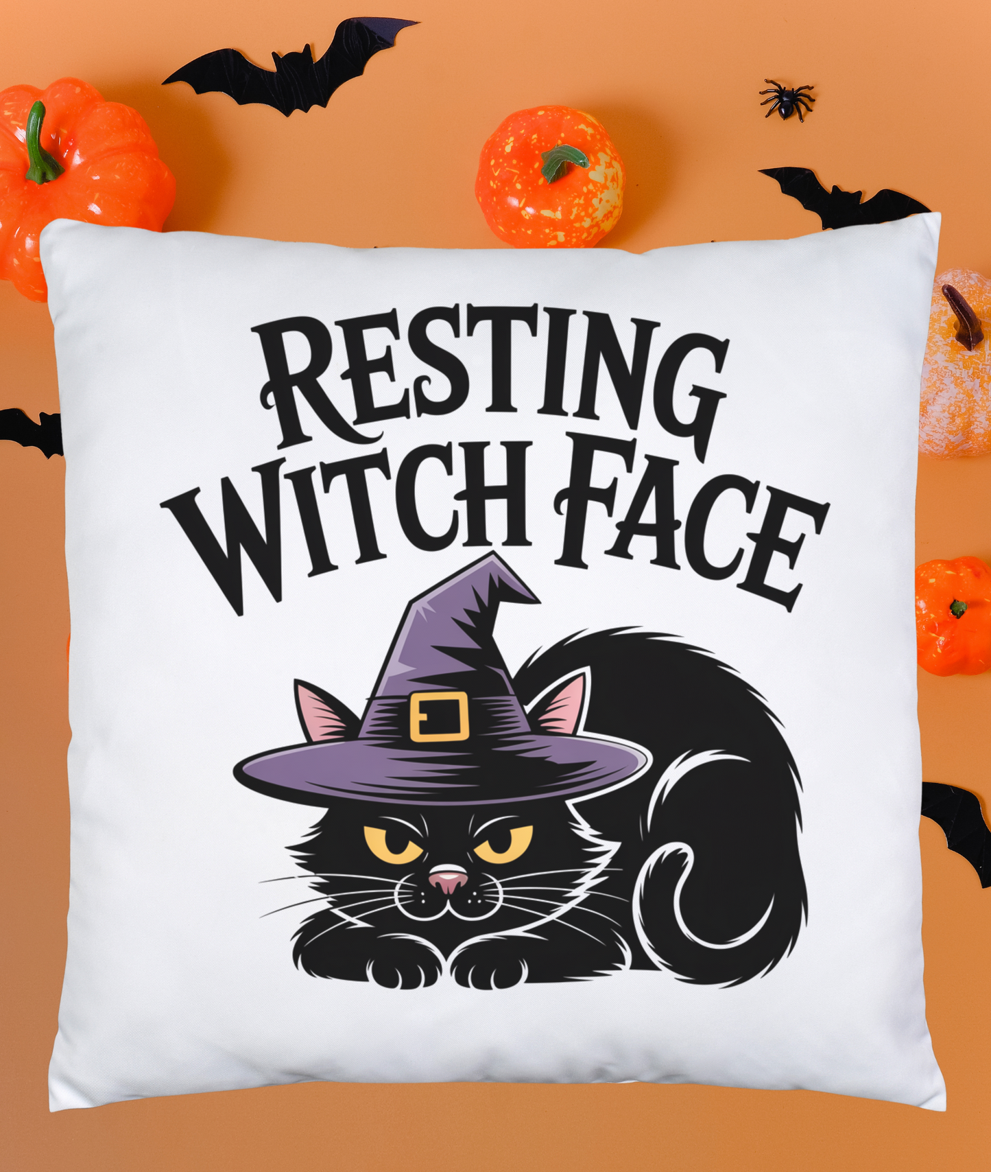 Resting Witch Face Pillow