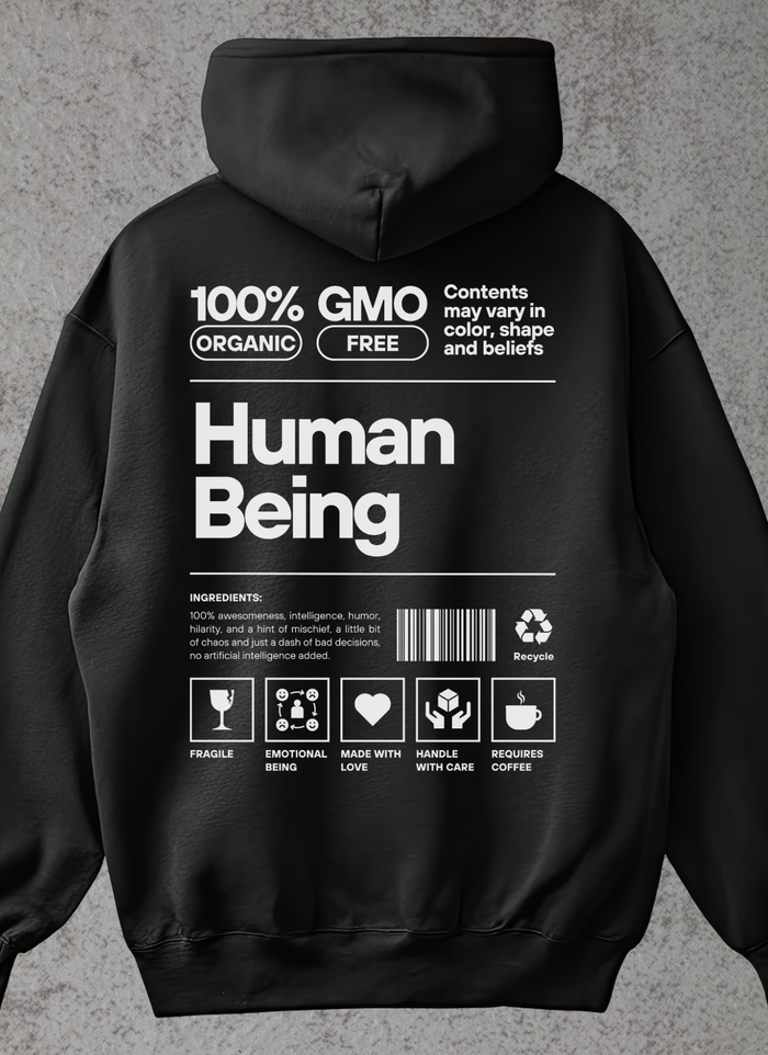Human Being Hoodie - Black