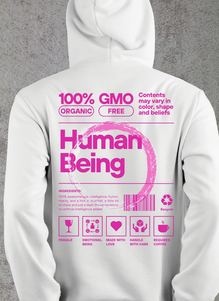 Human Being Hoodie - Pink