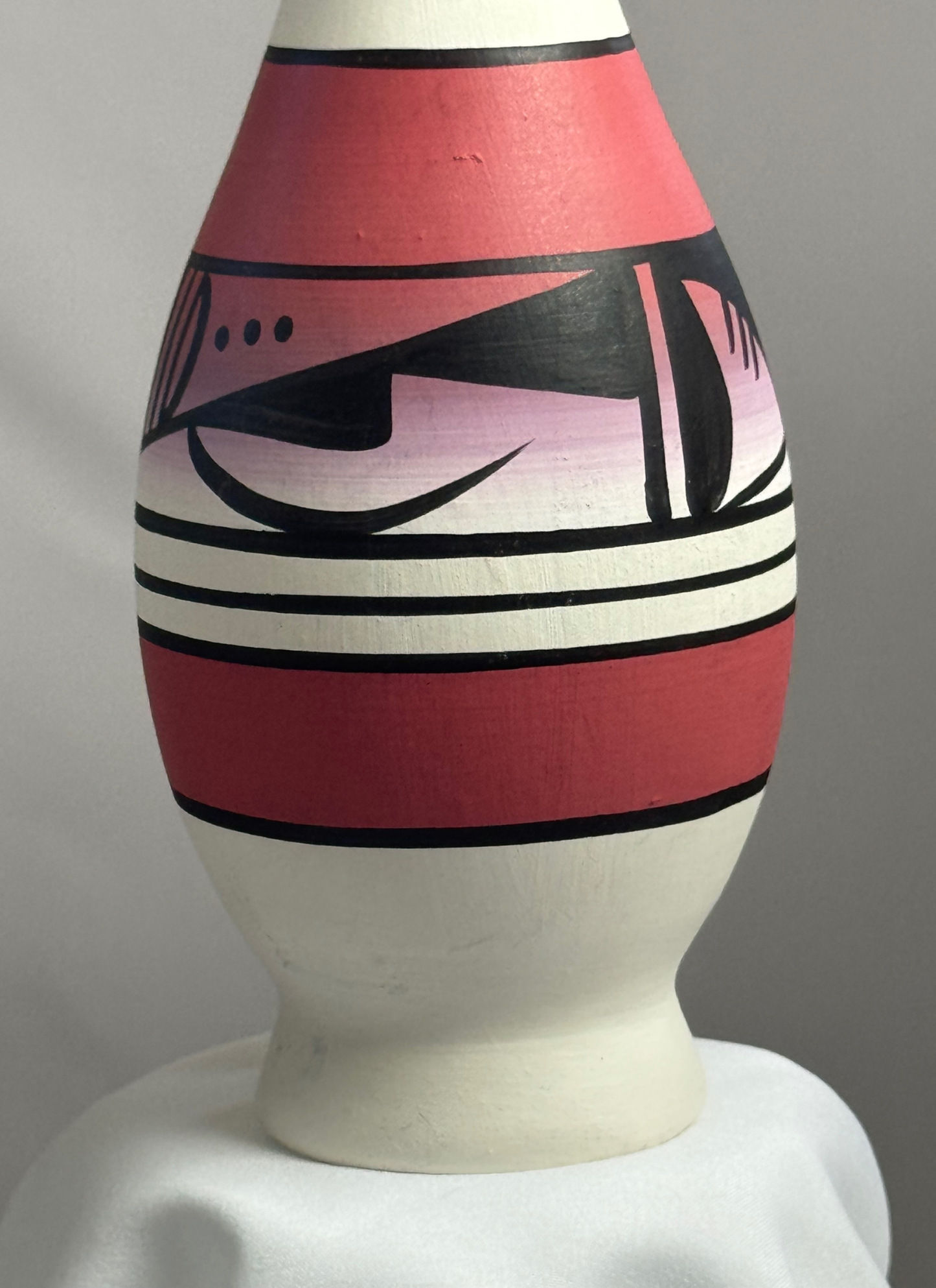 Studio Ceramic Vase - Hand-Painted