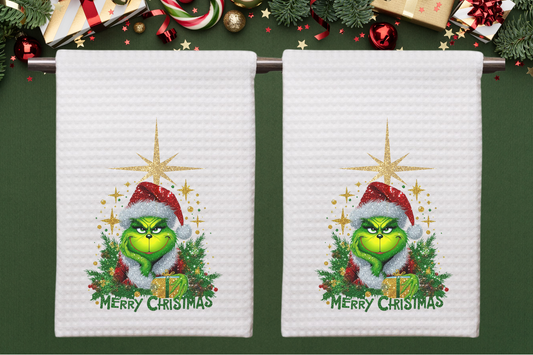 The Grinch Merry Christmas Towels