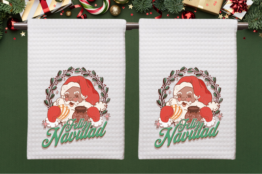 Feliz Navidad Santa Towels