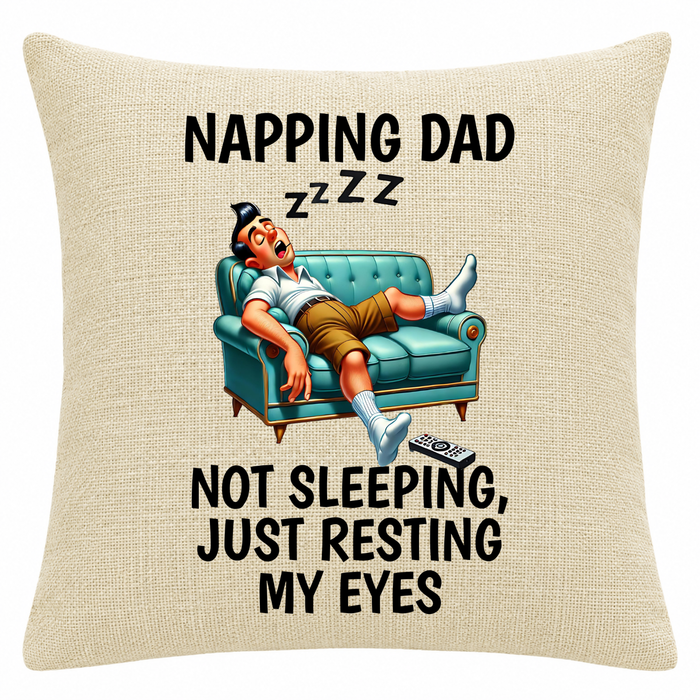 Napping Dad Pillow Cover